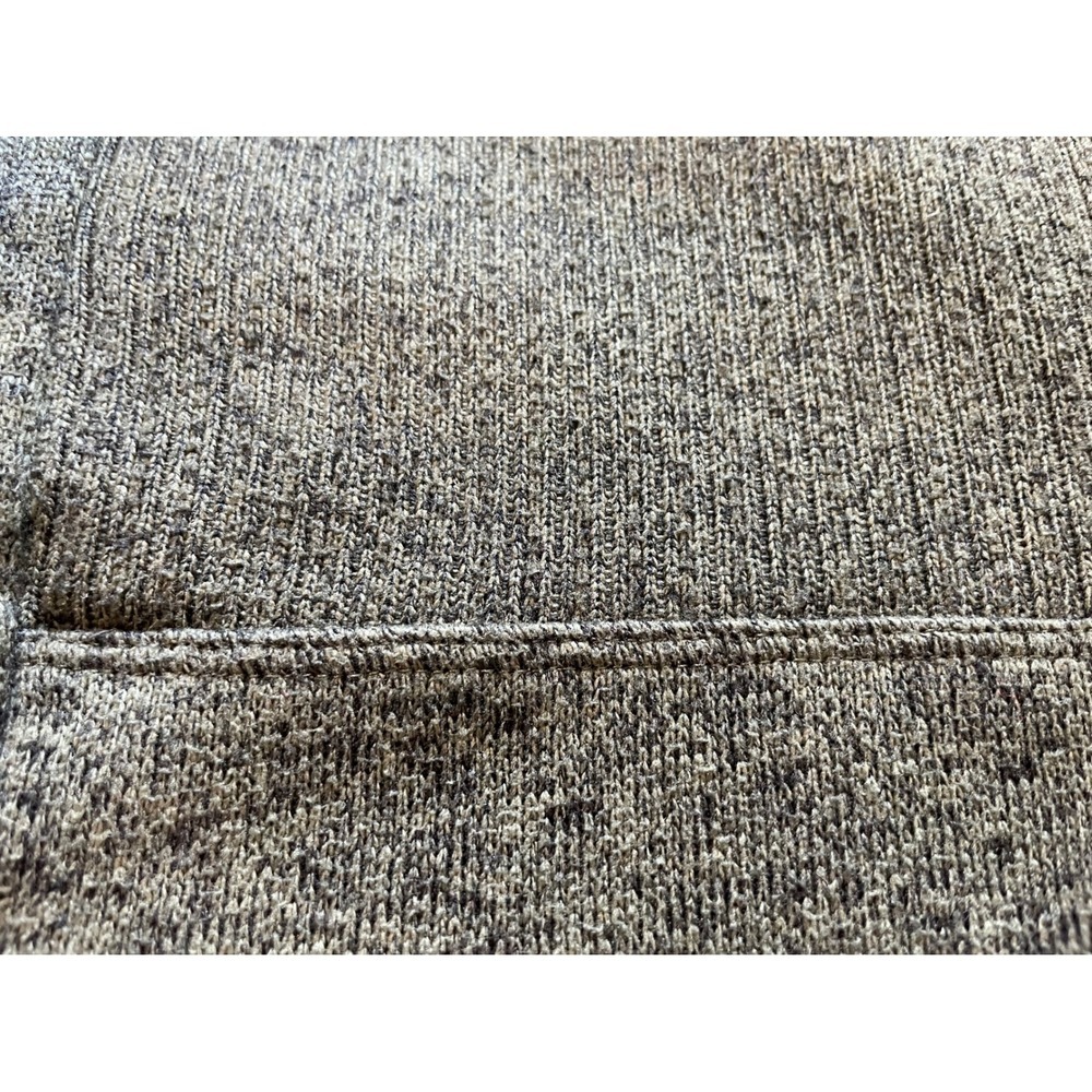 Telluride Clothing Co Mens M Green Marl Fleece Lined Button Mock Neck Sweater - Picture 3 of 5